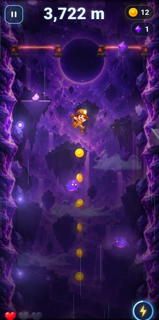 Pantalla de juego de VOIDROP